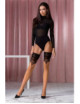 ST113 Bas 20 DEN - Beige et Noir Passion Lingerie 