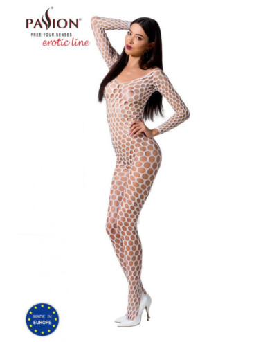 BS077W Bodystocking - Blanc Passion Lingerie 