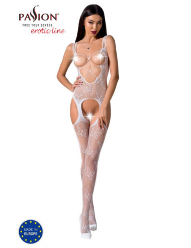 BS075W Bodystocking - Blanc Passion Lingerie 