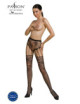 ECO S004 Collant ecologique ouvert - Noir Passion Lingerie 