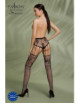 ECO S004 Collant ecologique ouvert - Noir Passion Lingerie 