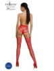 ECO S004 Collant ecologique ouvert - Rouge Passion Lingerie 