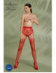 ECO S004 Collant ecologique ouvert - Rouge Passion Lingerie 