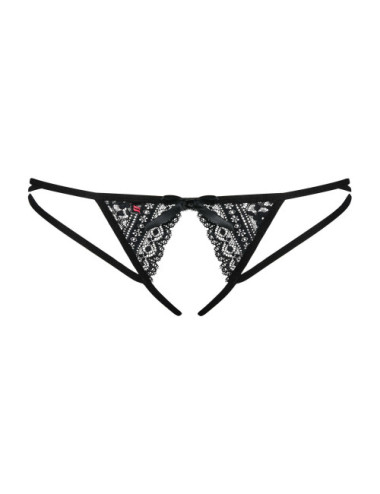 Picantina String ouvert - Noir Obsessive 