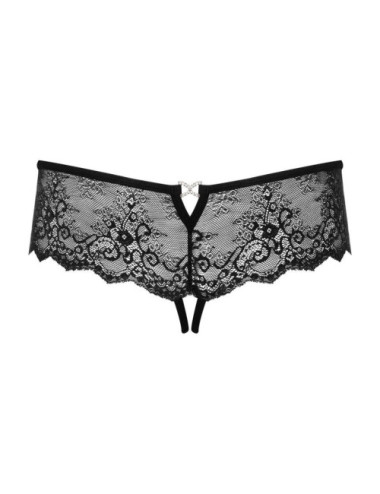 Merossa Tanga ouvert - Noir Obsessive 