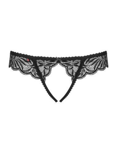 Contica Tanga ouvert - Noir Obsessive 