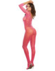 Bodystocking rose fluo résille ouvert à l'entre-jambes - DG0015HPK Dreamgirl 