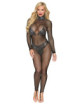 Bodystocking en résille grosse maille et finition strass - DG0511BLK Dreamgirl 