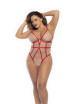 Body String, grande taille, chair et rouge Mapalé 