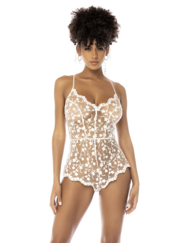 Body blanc transparent Celina Mapalé 