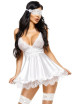 Eve Babydoll et Masque - Blanc Beauty Night 