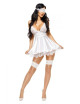 Eve Babydoll et Masque - Blanc Beauty Night 