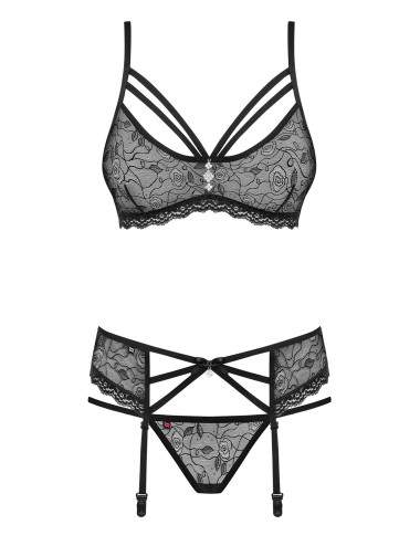 818-SEG-1 Ensemble 3 pcs - Noir Obsessive 