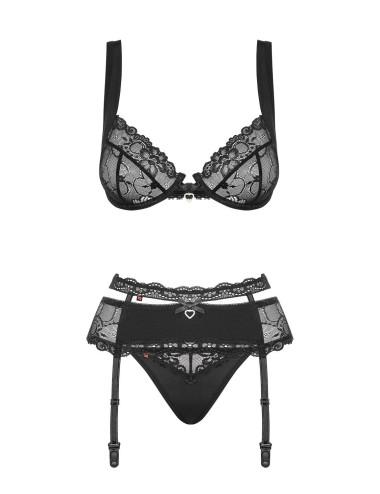 Heartina Ensemble 3 pcs - Noir Obsessive 