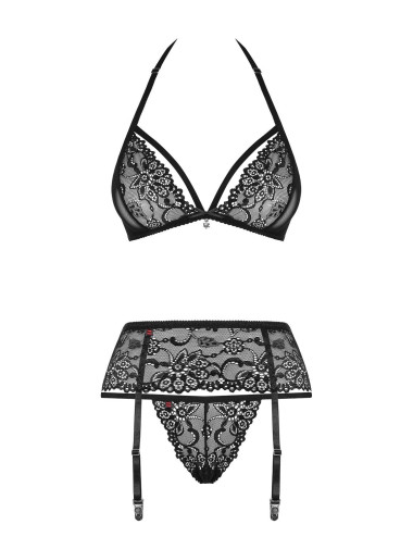 838-SEG-1 Ensemble 3 pcs - Noir Obsessive 