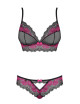 Tulia Ensemble 2 pcs - Noir et Fuchsia Obsessive 