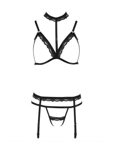 Shelly Ensemble 3 pcs - Noir Passion Lingerie 