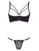 Ensemble soutien-gorge demi seins a armatures et string COTTELLI & DIVERS 