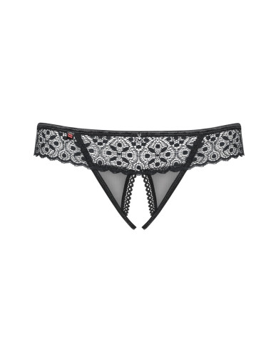 Shibu String ouvert - Noir Obsessive 