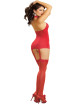 Bodystocking rouge effet guêpière avec dentelle - DG0035RED Dreamgirl 