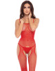 Bodystocking rouge scintillante - REN7097-RED René Rofé 