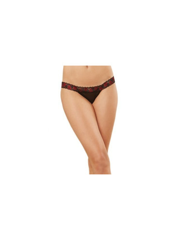 Panty dentelle et strappy - DG1424BLK Dreamgirl 