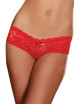 Shorty sexy taille basse rouge en dentelle - DG1375RED Dreamgirl 