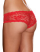 Shorty sexy taille basse rouge en dentelle - DG1375RED Dreamgirl 