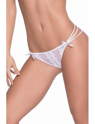 String blanc élégant triple lanières - MAL101WHT