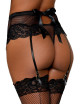 String résille taille haute avec porte-jarretelles noir - DG1478BLK Dreamgirl 