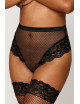 String résille taille haute avec porte-jarretelles noir - DG1478BLK Dreamgirl 