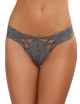 Tanga gris dentelle sexy ajouré sur l'avant - DG1435SLA Dreamgirl 