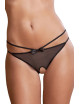 Panty ouvert noire "Femme Fatale" - REN1047-BLK René Rofé 