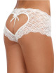 Shorty blanc de dentelle ouvert et ajouré sur les fesses forme coeur - DG1442WHT Dreamgirl 