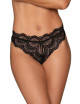 Tanga noir ouvert à l'entrejambe - DG1468BLK Dreamgirl 