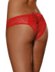 Tanga ouvert rouge dentelle avec noeud sur les fesses - DG1300RED Dreamgirl 