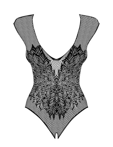 Laurine Body ouvert - Noir